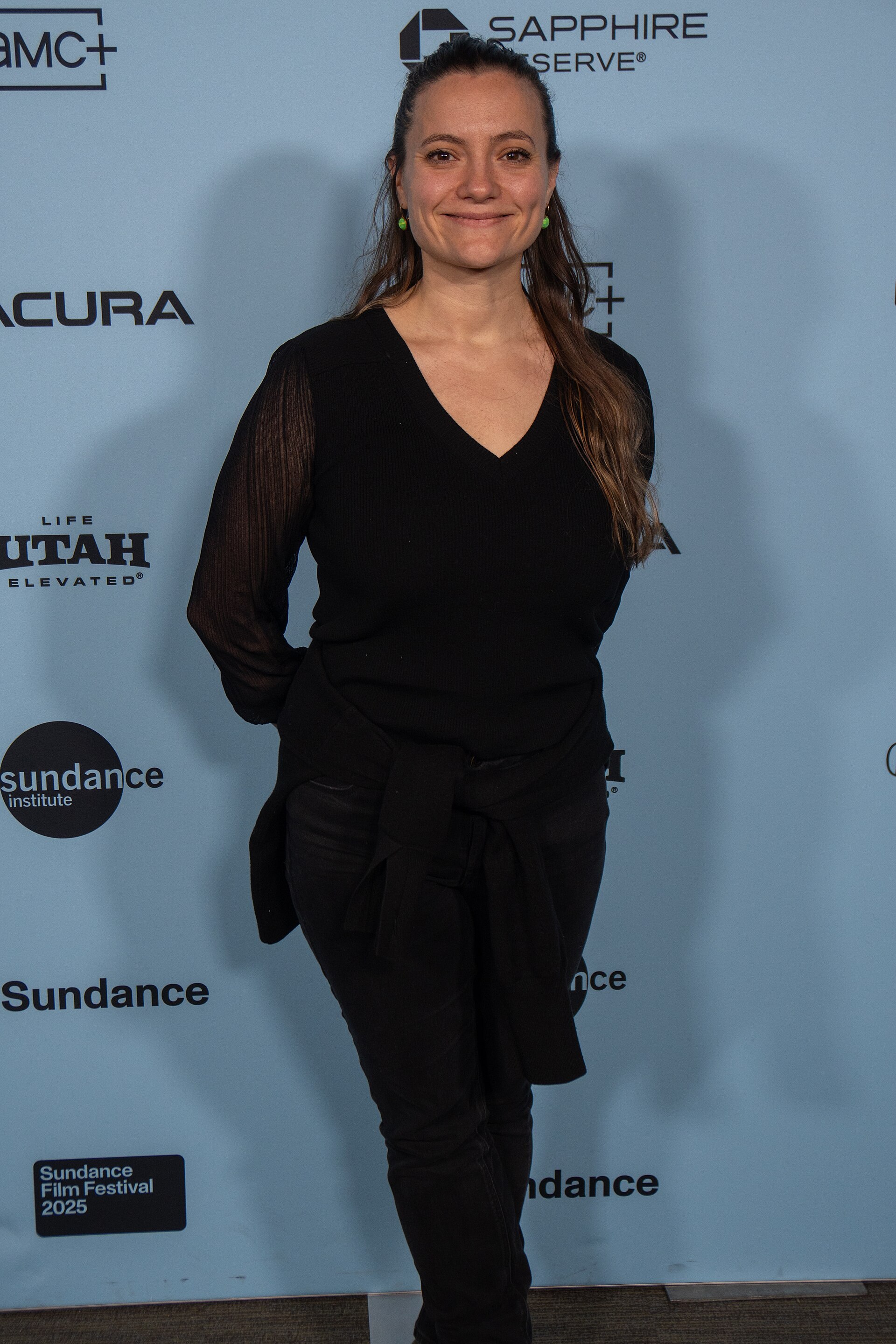 Charlotte Kaufman, director, at the 2025 Sundance Film Festival for The Alabama Solution