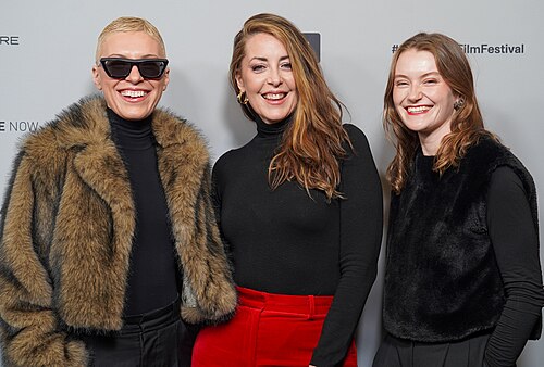 Chiara Costanza, Bernadette Murray, and Nell O'Grady at Silenced premiere at the 2026 Sundance Film Festival (2)