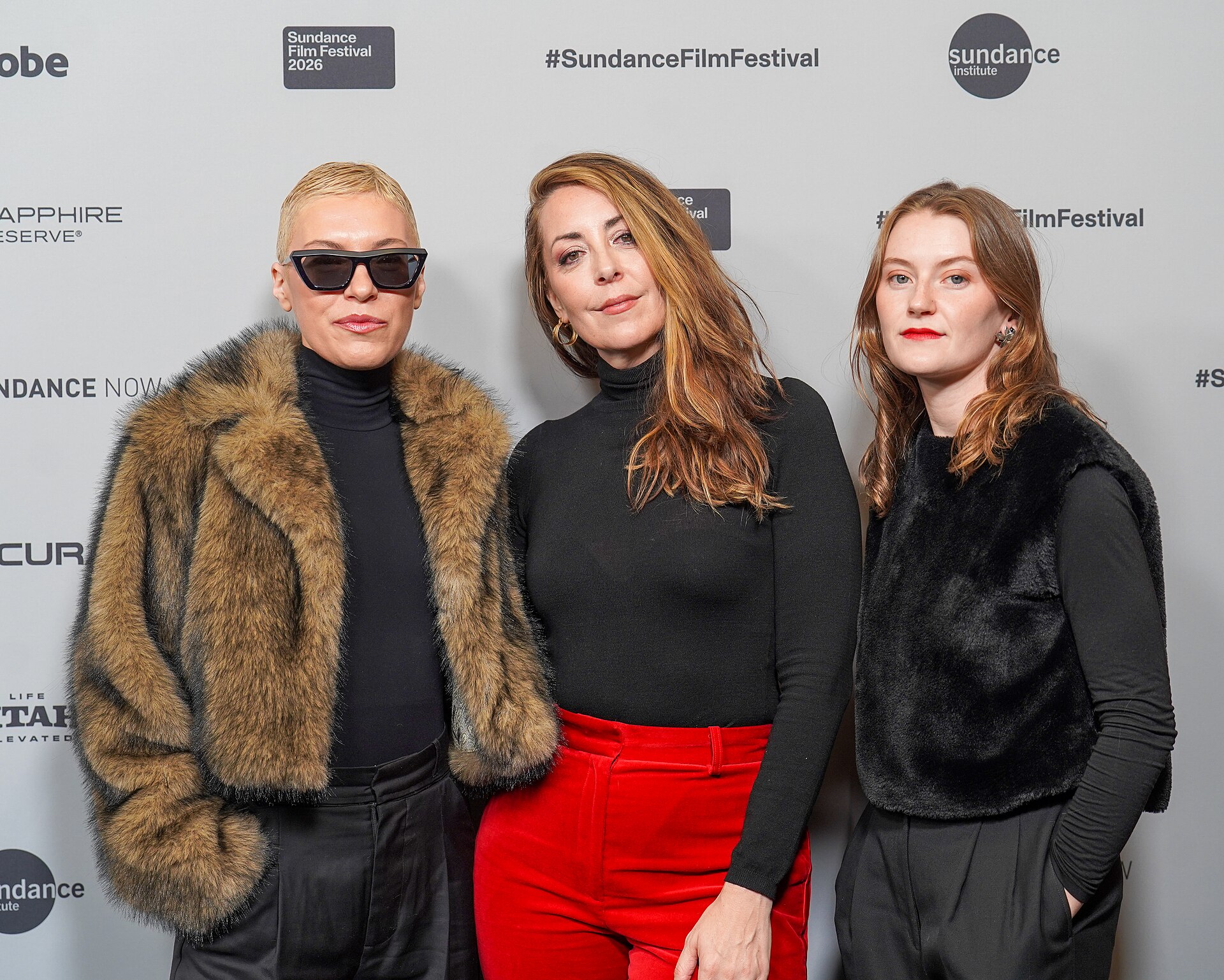 Chiara Costanza, Bernadette Murray, and Nell O'Grady at Silenced premiere at the 2026 Sundance Film Festival