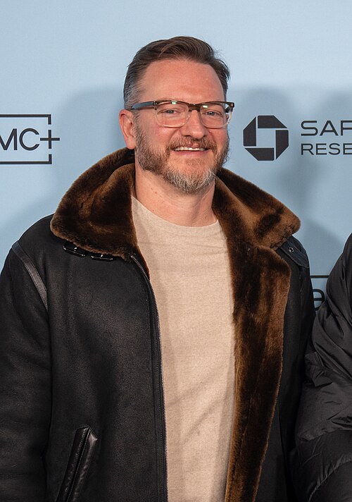 Chris Hanebutt, composer, at the 2025 Sundance Film Festival for The Alabama Solution