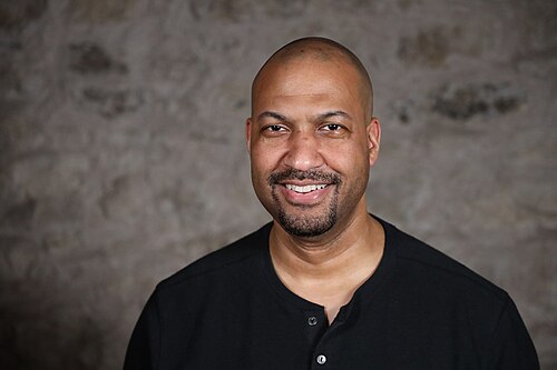 Chris Lewis at SXSW in March 2024. Taken as part of the WikiPortraits project.