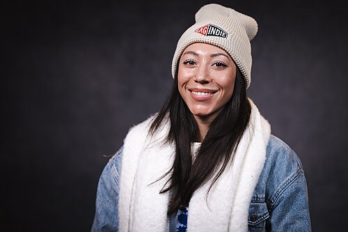 Chrissy Mozylisky portrait at WikiPortraits Studio at Sundance 2025