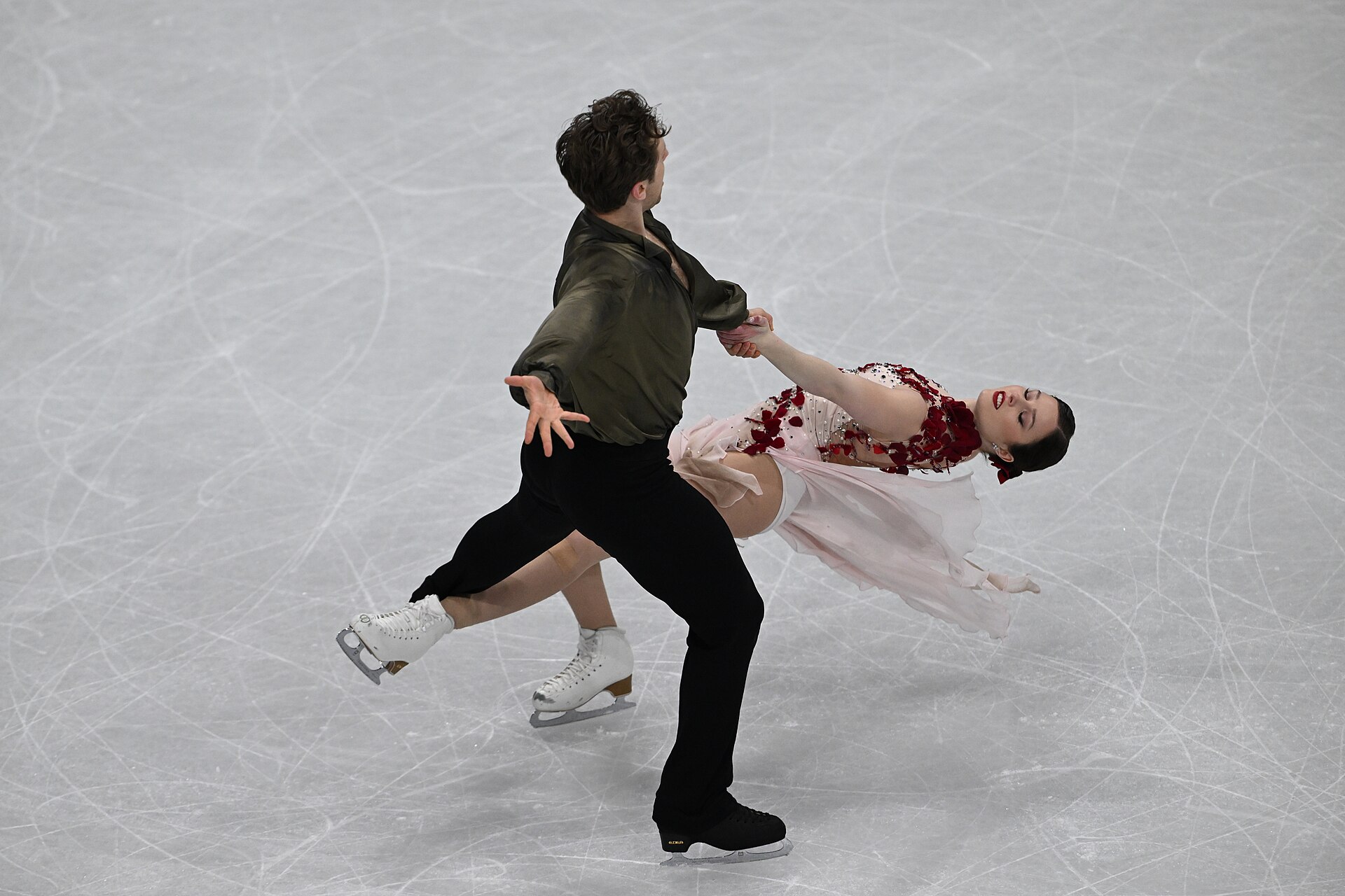MILAN, ITALY - 11 FEBRUARY 2026: Christina Carreira and Anthony Ponomarenko of United States compete during the Figure Skating Ice Dance Free Dance at the Olympic Winter Games Milano Cortina 2026 Milano Ice Skating Arena on February 11, 2026 in Milan, Italy