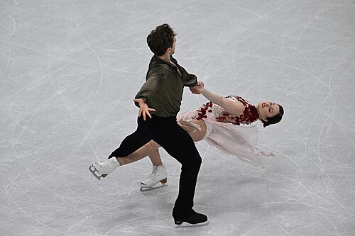 MILAN, ITALY - 11 FEBRUARY 2026: Christina Carreira and Anthony Ponomarenko of United States compete during the Figure Skating Ice Dance Free Dance at the Olympic Winter Games Milano Cortina 2026 Milano Ice Skating Arena on February 11, 2026 in Milan, Italy