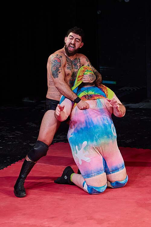 Christmas Brawl 2025, in Arena, Vienna, Wrestler Match, Bubblegum vs Darius 002