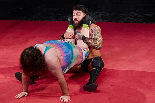 Christmas Brawl 2025, in Arena, Vienna, Wrestler Match, Bubblegum vs Darius 008