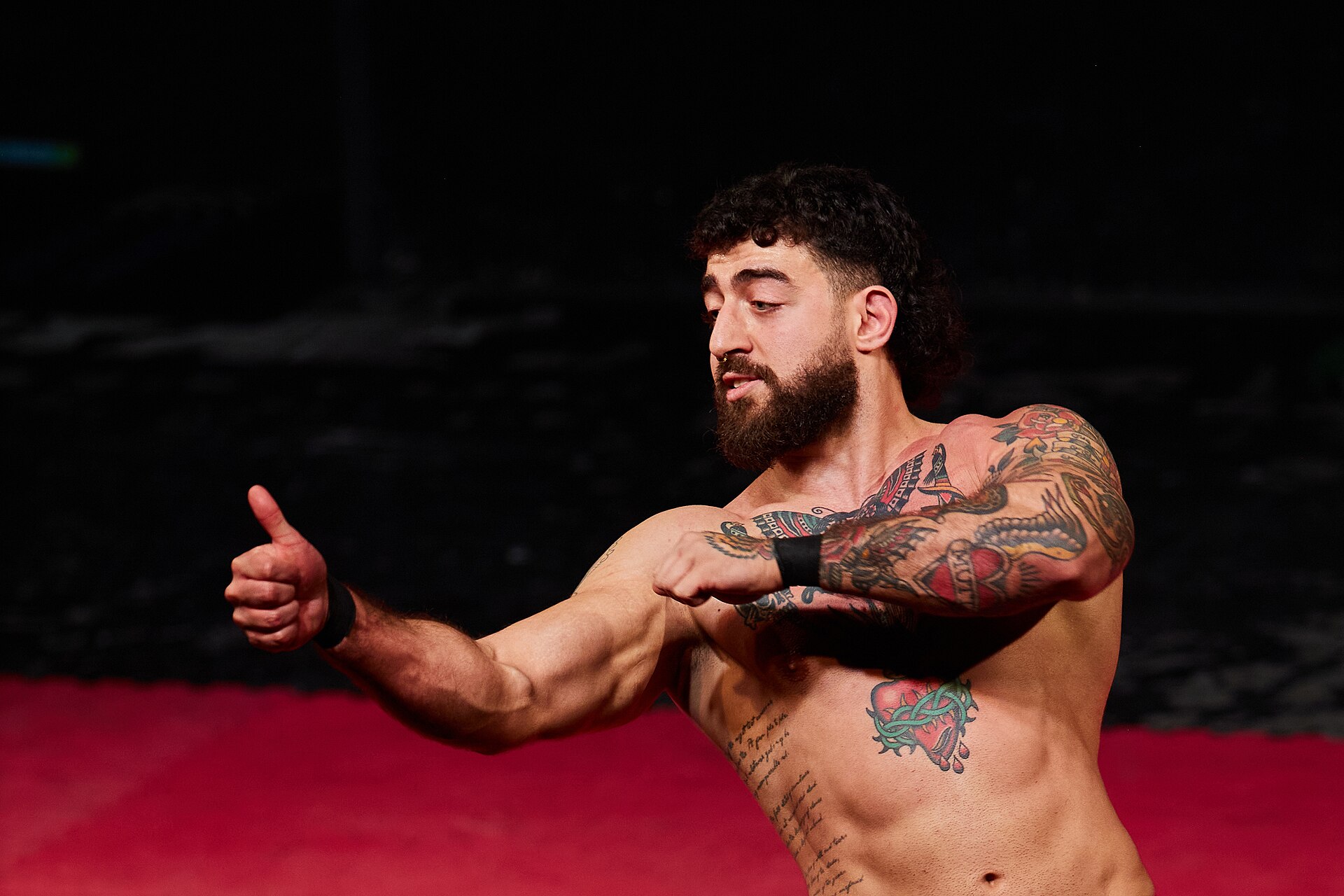 Christmas Brawl 2025, in Arena, Vienna, Wrestler, Darius 001