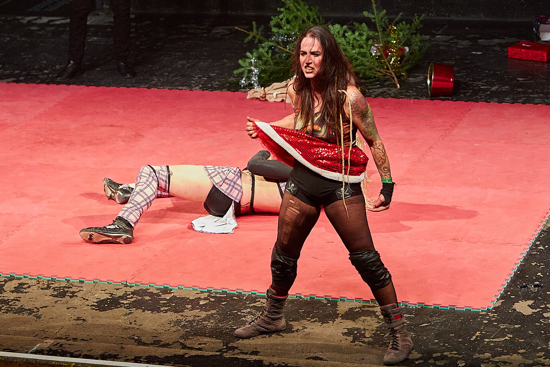 Christmas Brawl 2025, in Arena, Vienna, Wrestling Match, Chabela vs Rosi 015