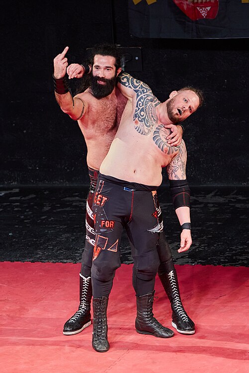 Christmas Brawl 2025, in Arena, Vienna, Wrestling Match, Khoukaz vs Pain 009