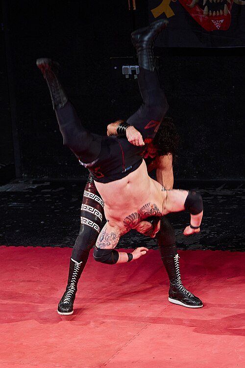 Christmas Brawl 2025, in Arena, Vienna, Wrestling Match, Khoukaz vs Pain 012