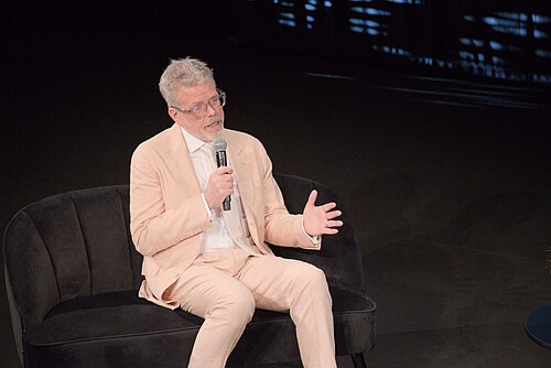 Christopher McQuarrie, director and screenwriter, during a Q&A session at the 2025 Cannes Film Festival for the movie “Mission: Impossible – The Final Reckoning”.