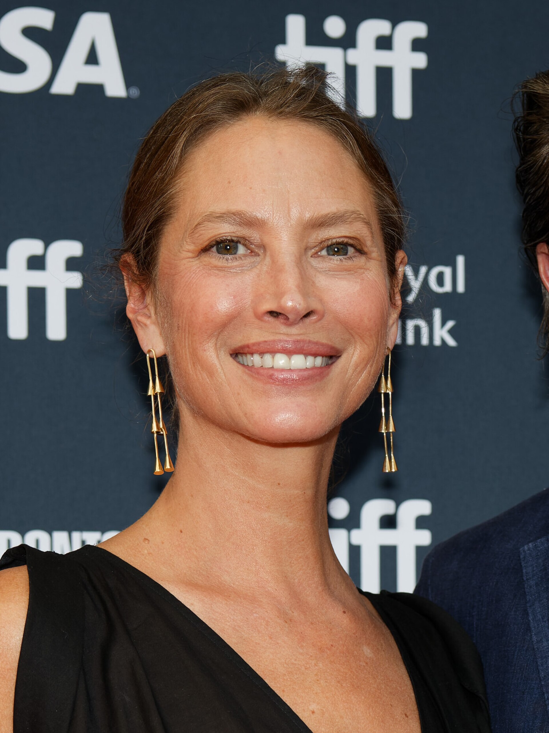 Christy Turlington and Edward Burns at the 2024 Toronto International Film Festival (TIFF) for the movie Millers In Marriage.