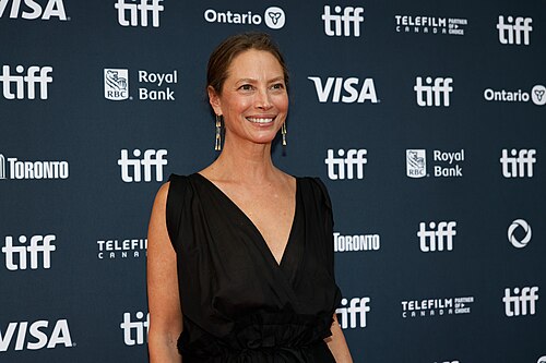 Christy Turlington at the 2024 Toronto International Film Festival (TIFF) for the movie Millers In Marriage.