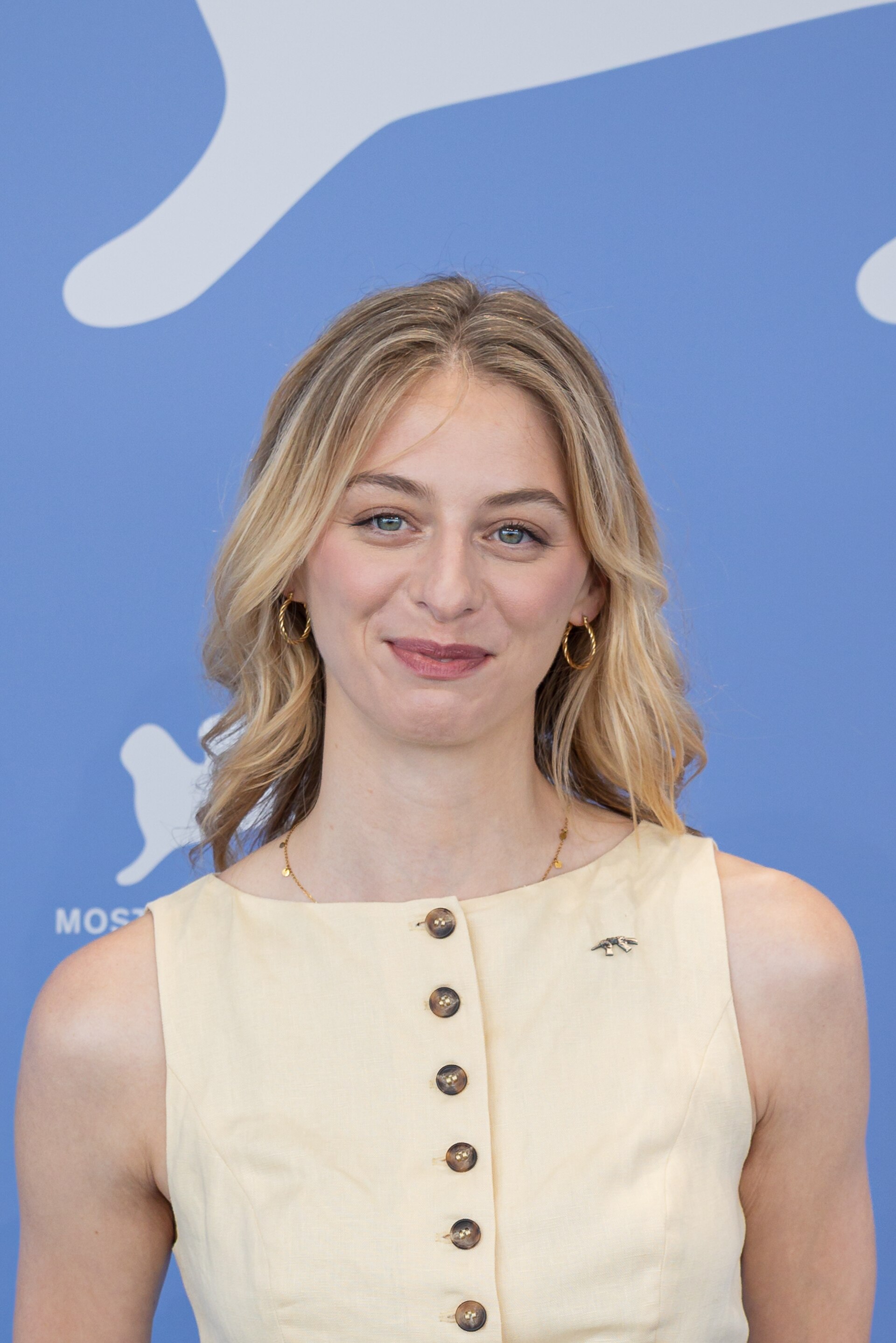 Claire Bender, actress, at 82nd Venice International Film Festival in Venice, Italy for the film Etty.