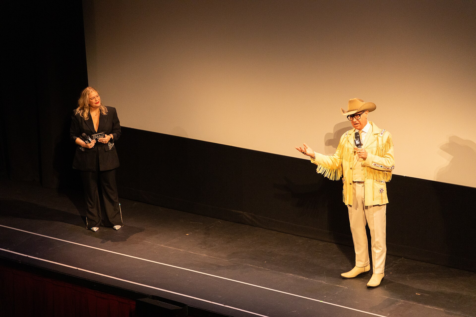 Claudette Godfrey and Paul Feig at the 2025 South by Southwest festival.
