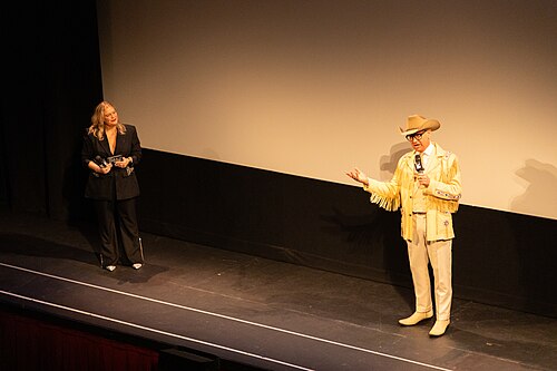 Claudette Godfrey and Paul Feig at the 2025 South by Southwest festival.