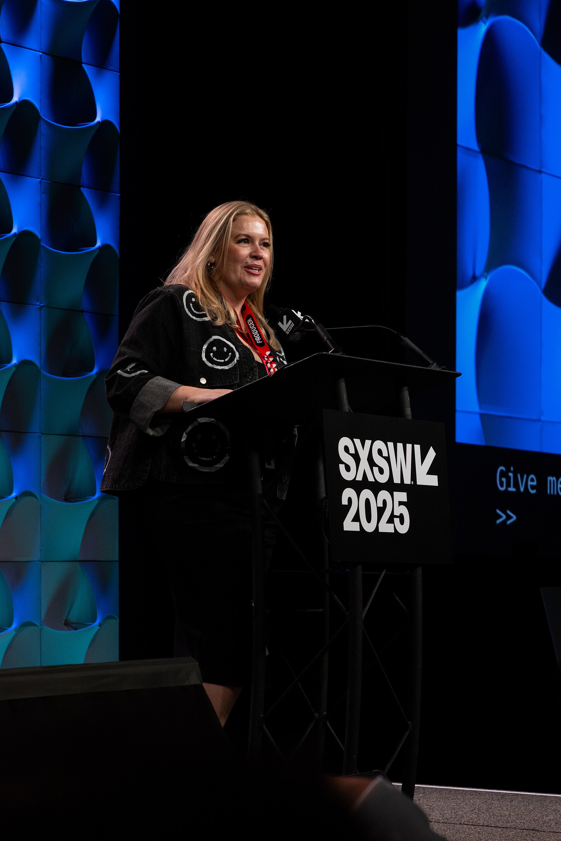 Claudette Godfrey, senior film programmer, at the 2025 South by Southwest festival.
