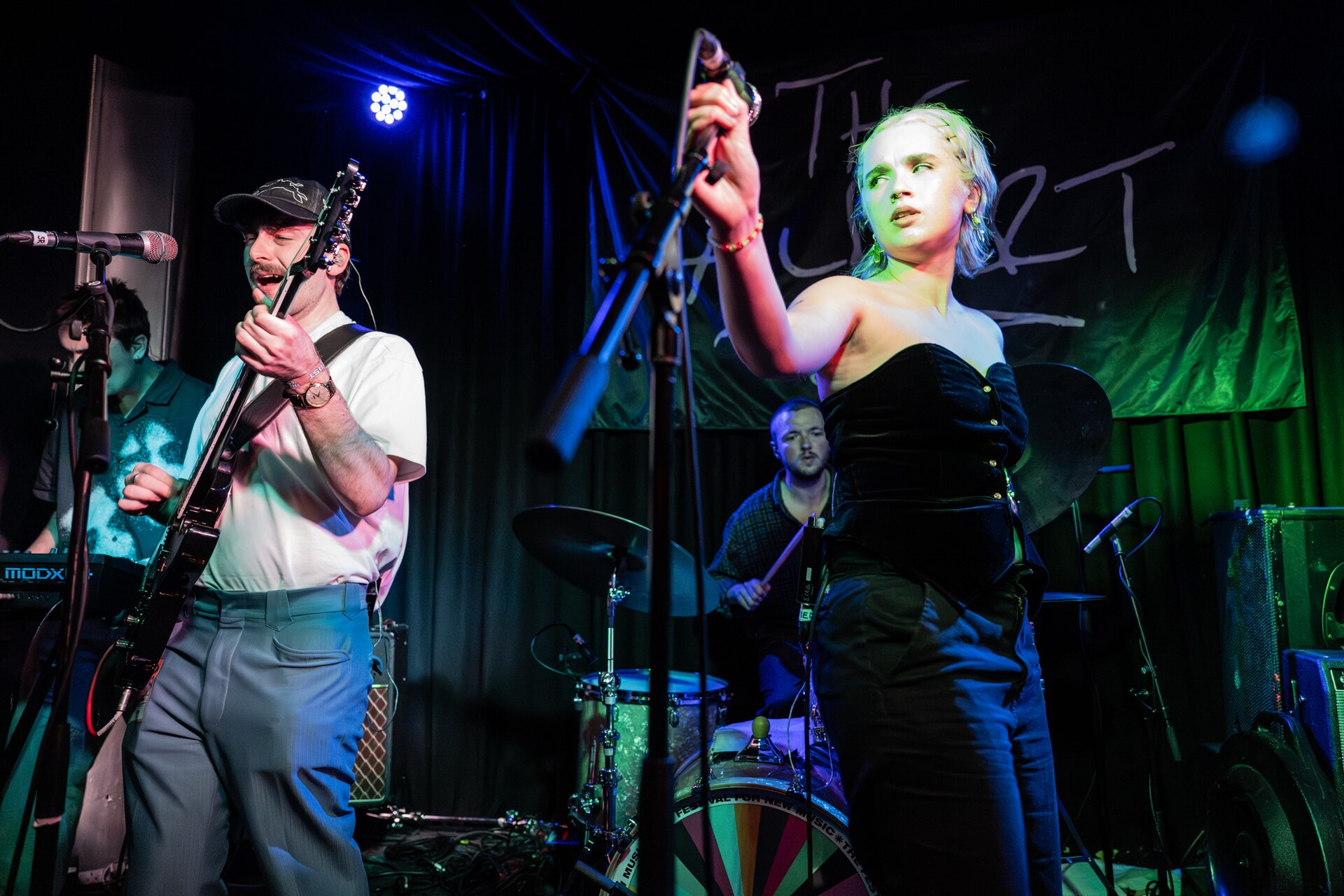 Cliffords, The Prince Albert, Brighton UK, The Great Escape Festival 2025, 15/05/25. 
L-R, Locon O'Toole, Harry Menton, Daniel Ryan, Iona Lynch