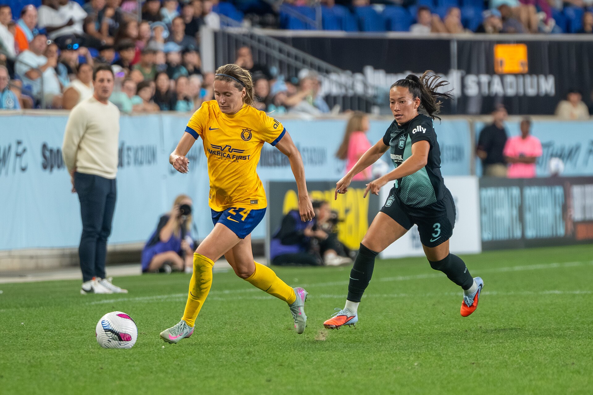 Cloé Lacasse during Gotham FC vs Utah Royals on 23 Aug 2025
