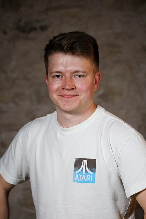 Cody Pumper at SXSW in March 2024. Taken as part of the WikiPortraits project.