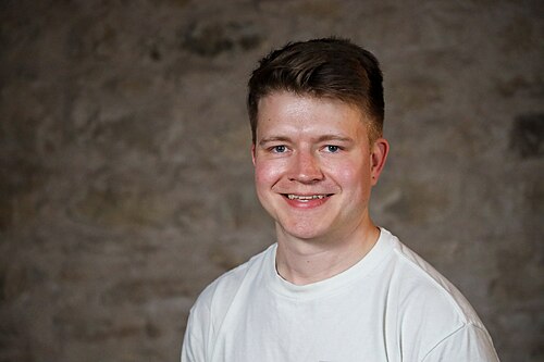 Cody Pumper at SXSW in March 2024. Taken as part of the WikiPortraits project.