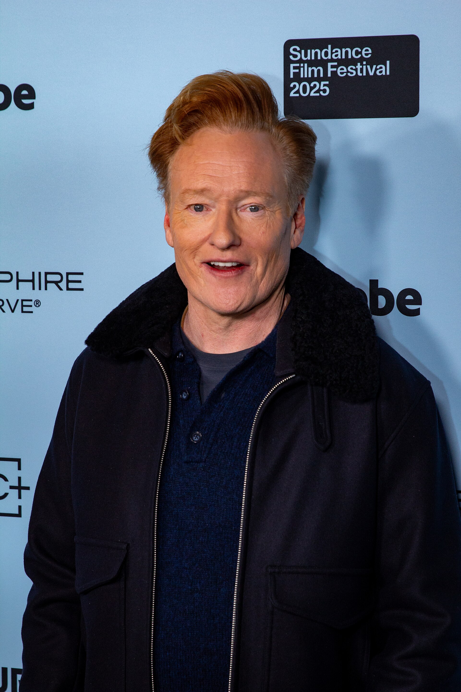 Conan O'Brien, actor, at the 2025 Sundance Film Festival for the movie If I Had Legs I'd Kick You.