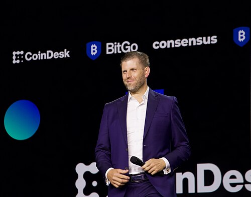 Eric Trump at Consensus 2025 in Toronto (May 15, 2025)