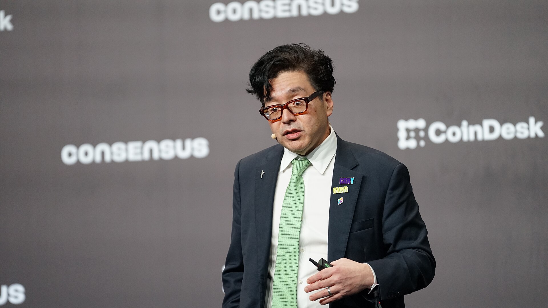 Tom Lee speaking at Consensus Hong Kong 2026