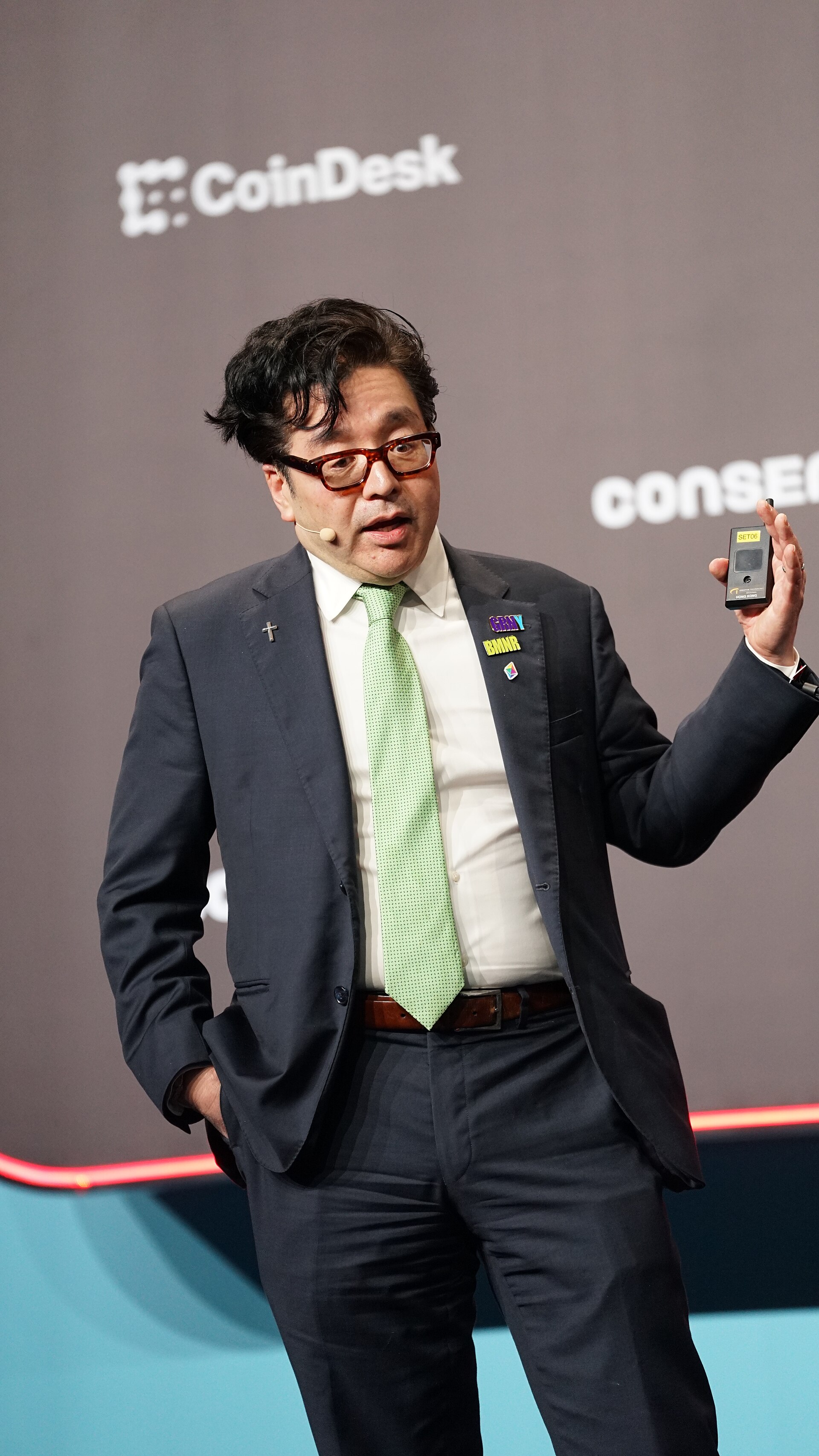 Tom Lee speaking at Consensus Hong Kong 2026