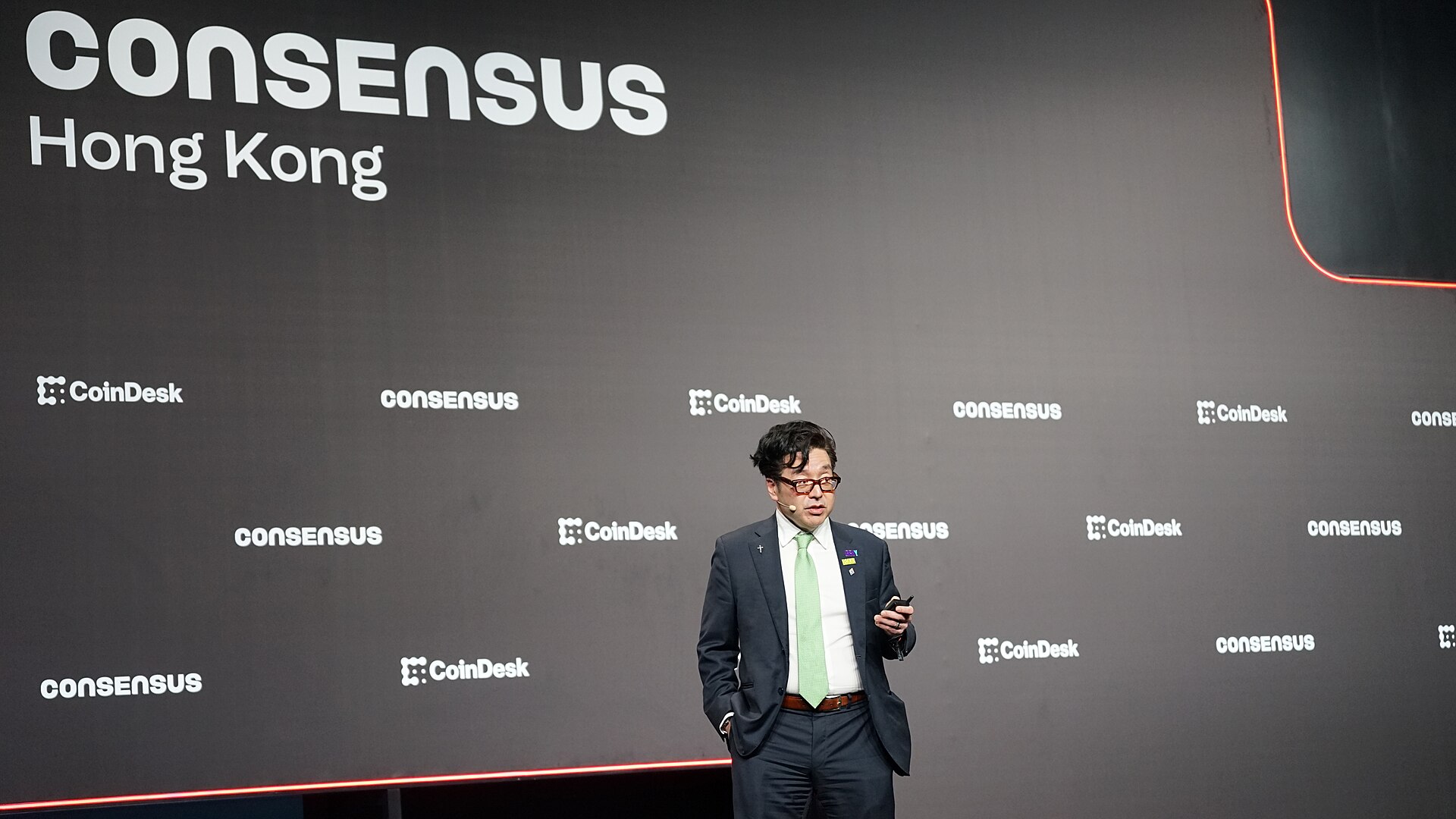 Tom Lee speaking at Consensus Hong Kong 2026
