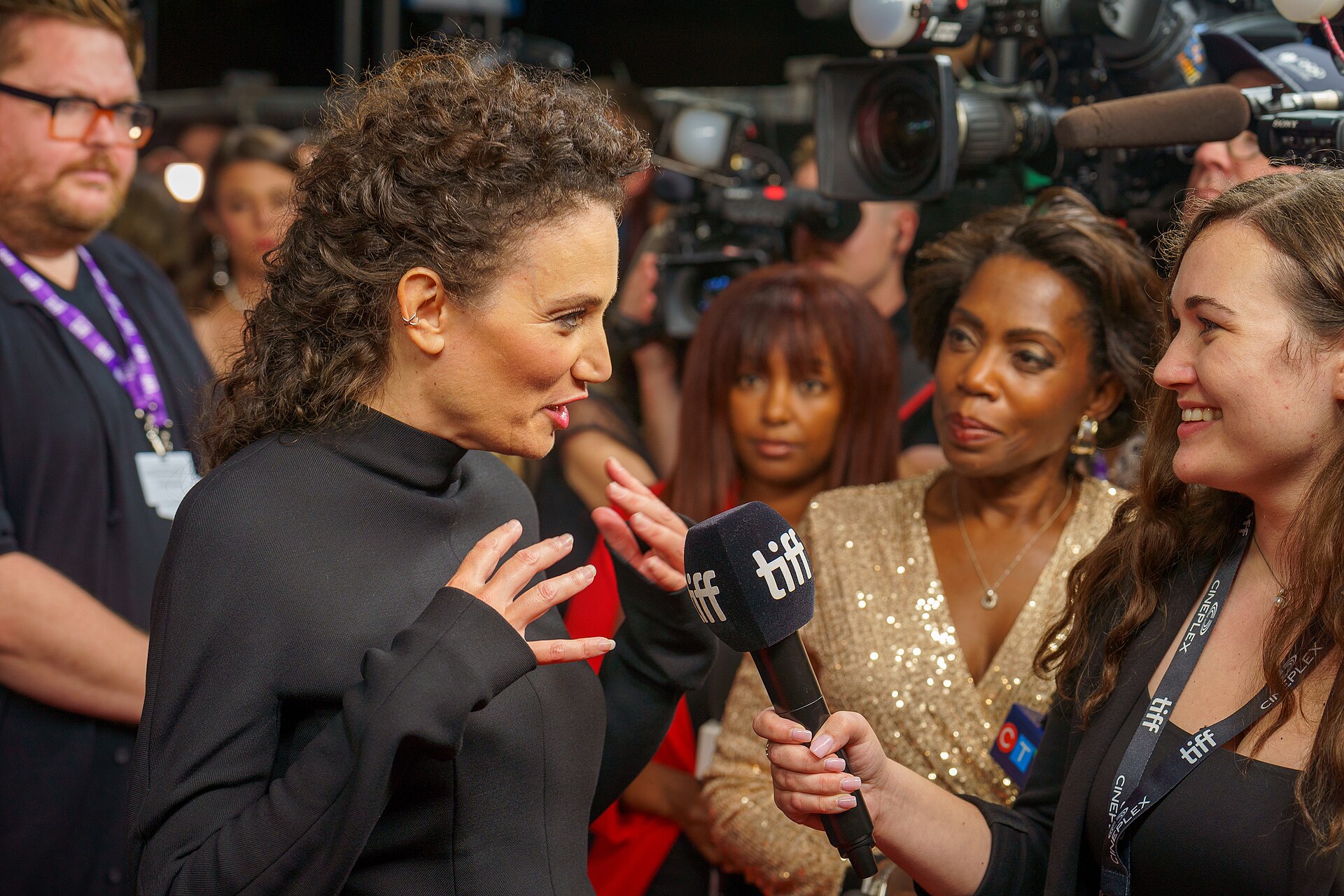 Coralie Fargeat, director, at the 2024 Toronto International Film Festival (TIFF) in Toronto, Canada