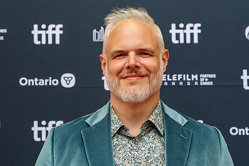 Corey Bayes, executive producer, at the 2025 Toronto International Film Festival (TIFF) for the movie The Christophers.
