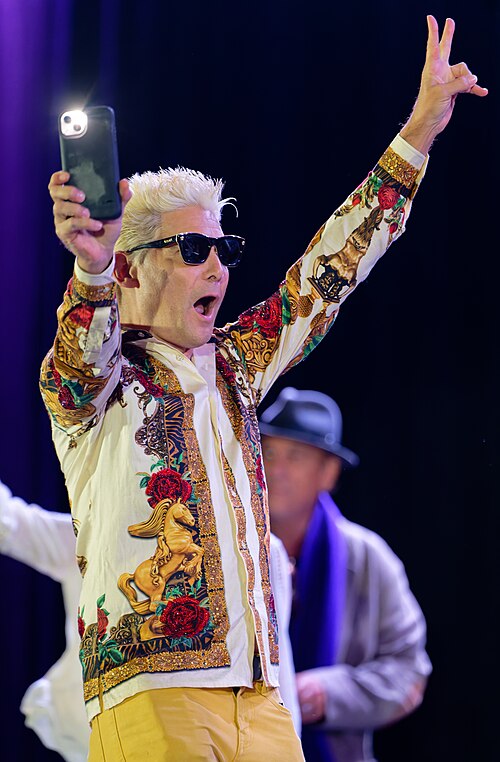 Corey Feldman on the main stage at Rose City Comic Con