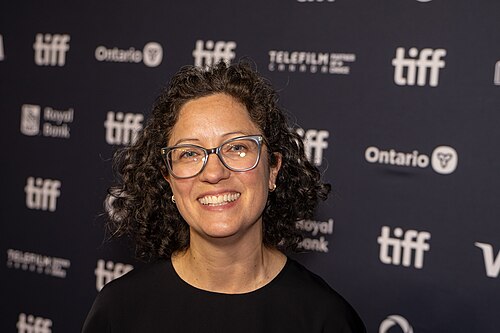 Corinne Merrell, art director, editor, at the 2025 Toronto International Film Festival (TIFF) for the movie Space Cadet.