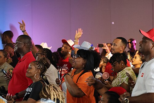 Crowd at We Playin' Spades at Essence Fest 2025