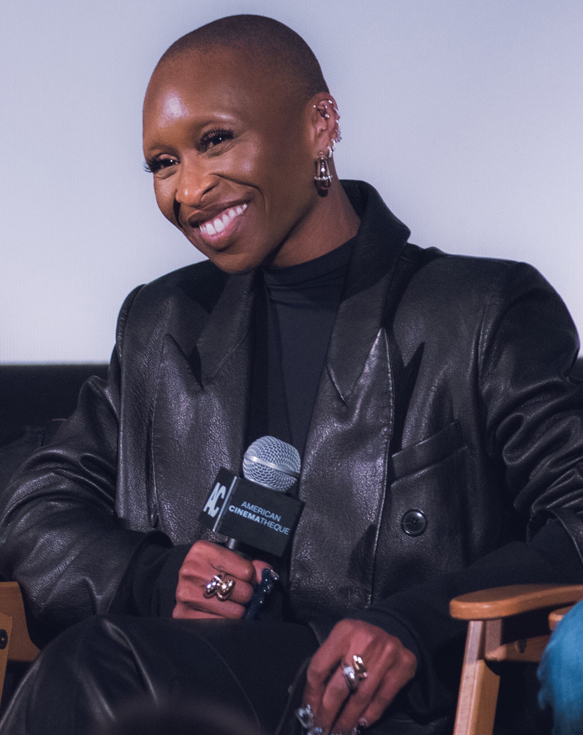 Cynthia Erivo at an FYC panel for Wicked in Santa Monica, California