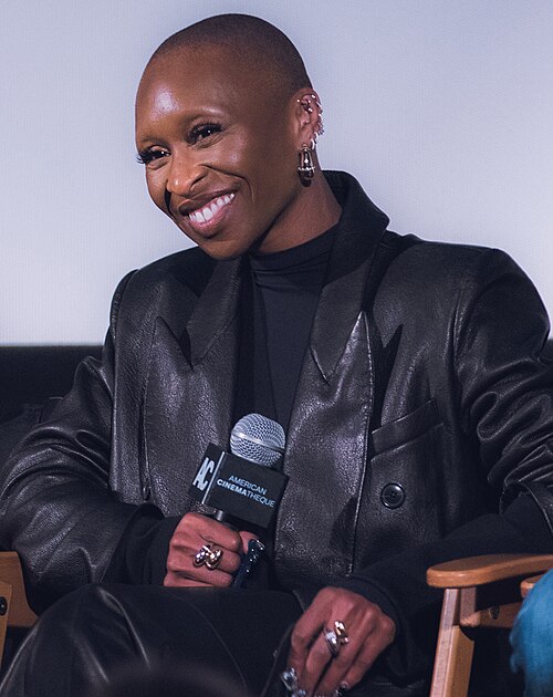 Cynthia Erivo at an FYC panel for Wicked in Santa Monica, California