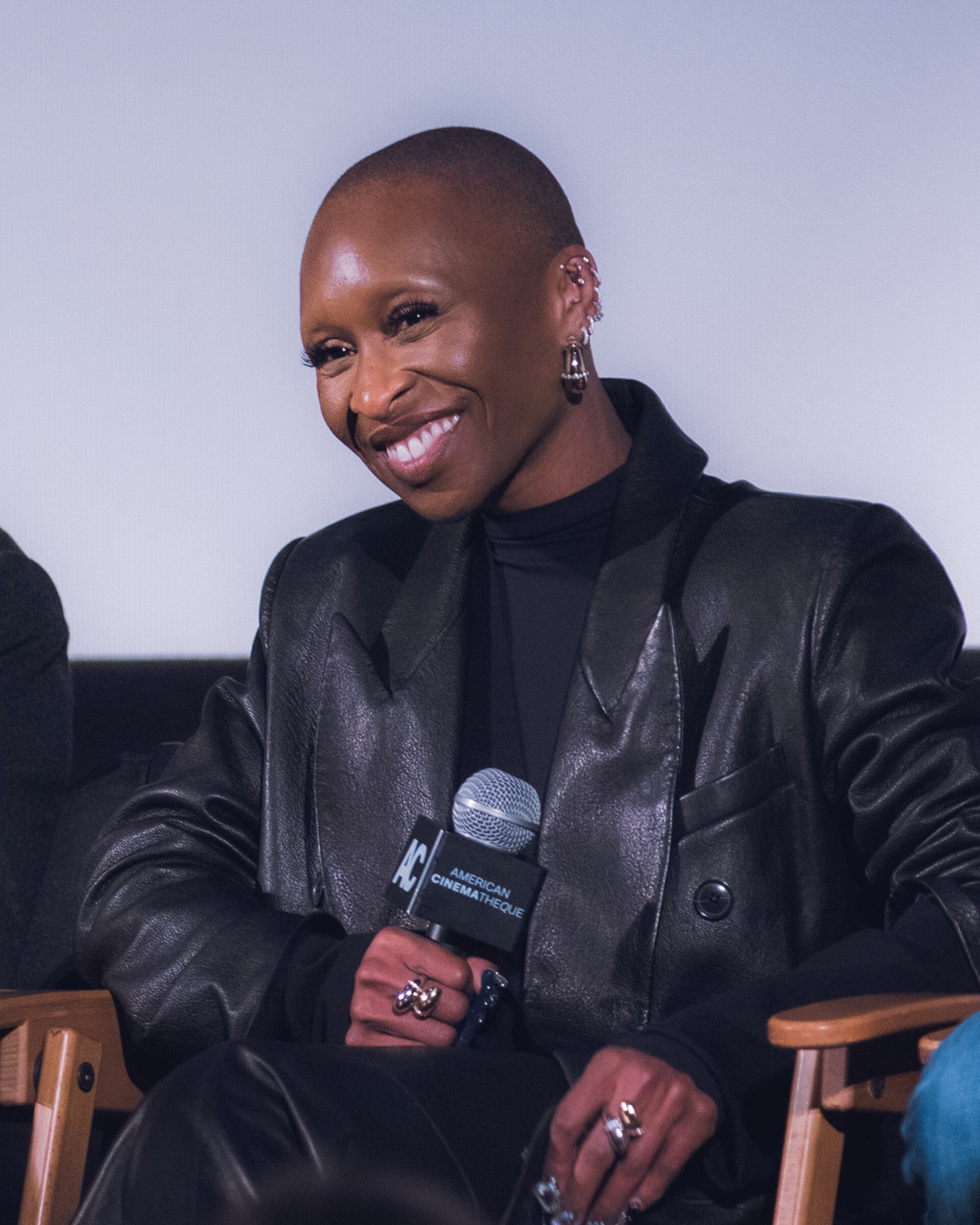 Cynthia Erivo at an FYC panel for Wicked in Santa Monica, California