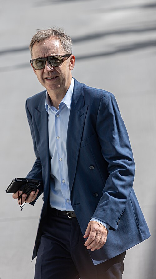 Dag Johan Haugerud, director, at 81st Venice International Film Festival in Venice, Italy for the film "Kjaerlighet" (Love) .