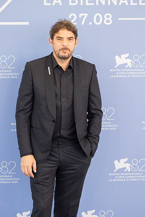 Damien Bonnard, actor, at 82nd Venice International Film Festival in Venice, Italy for the film grand ciel.