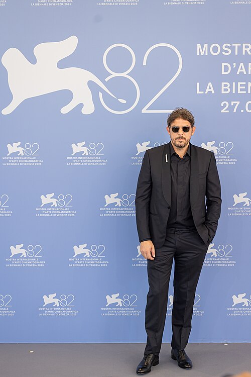 Damien Bonnard, actor, at 82nd Venice International Film Festival in Venice, Italy for the film grand ciel.