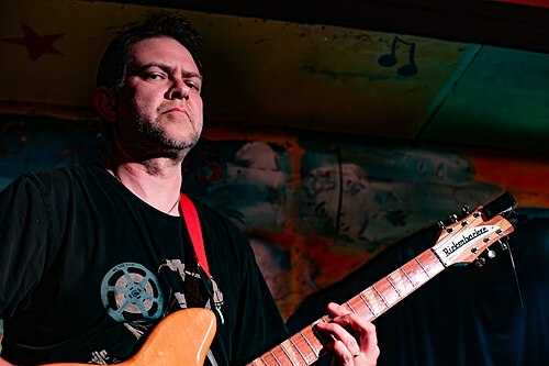 Dan Carey Performing with his band Miss Tiny at the Shackwell Arms, 31 01 2023