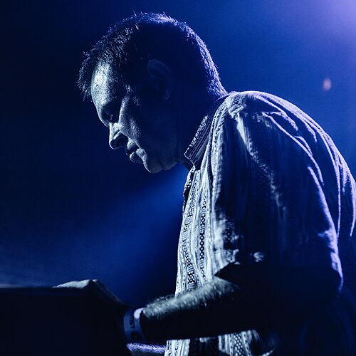 Dan Carey performing with Kai Tempest at the Speedy Underground 10th anniversary party, September 2023.