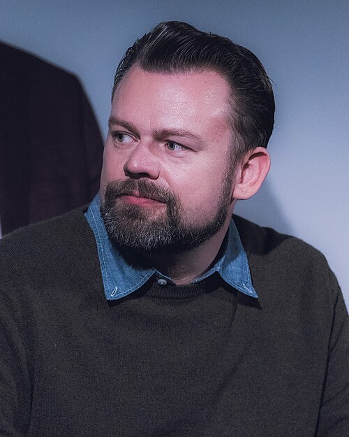 Dan Erickson at an FYC panel for Severance in Santa Monica, California.