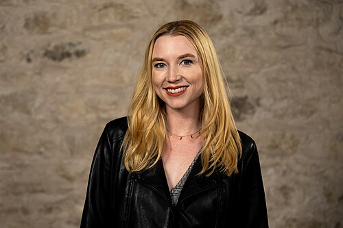 Danielle Dallas Roosa, CEO, at the WikiPortraits studio at the 2025 SXSW Festival.
