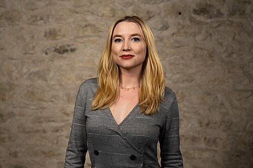 Danielle Dallas Roosa, CEO, at the WikiPortraits studio at the 2025 SXSW Festival.