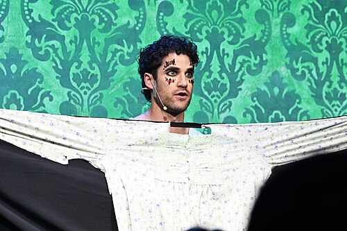 Darren Criss performing as the special guest in the Off-Broadway Opening Night of "Exorcistic," 2025