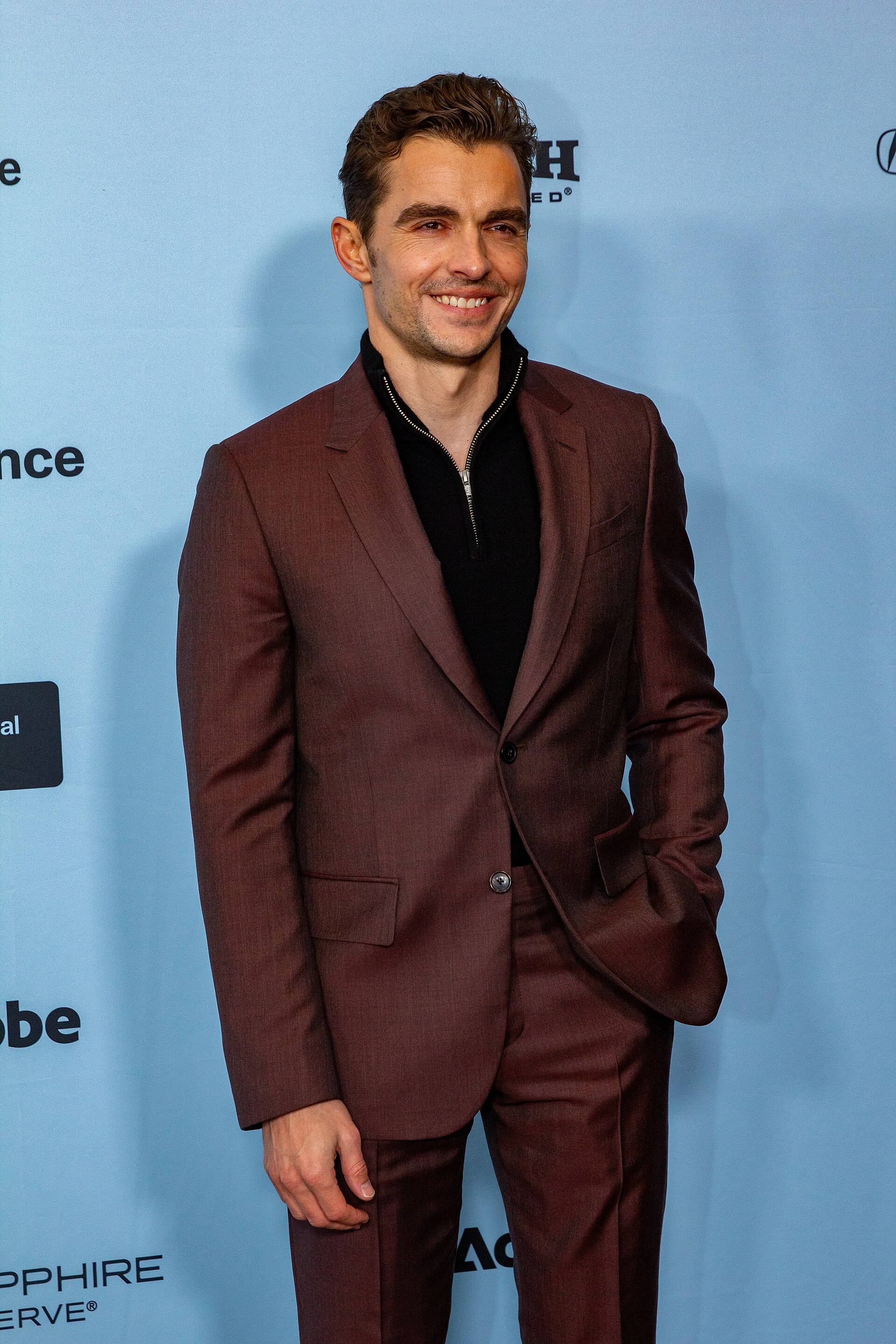Dave Franco, actor, at the 2025 Sundance Film Festival for the movie Together.