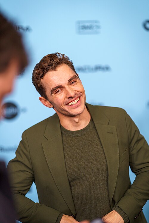 Dave Franco, actor, at the 2025 Sundance Film Festival for the movie Bubble & Squeak.