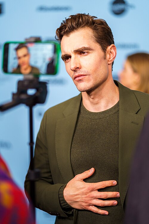 Dave Franco, actor, at the 2025 Sundance Film Festival for the movie Bubble & Squeak.